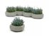Hexagonal concrete flower box, painted livery with flowers (5 pcs.)