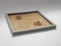 Sandbox with concrete edge